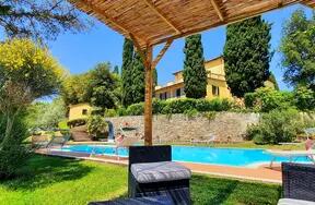 Grote villa in val D'Orcia Toscane met privé zwembad voor 20 personen buiten